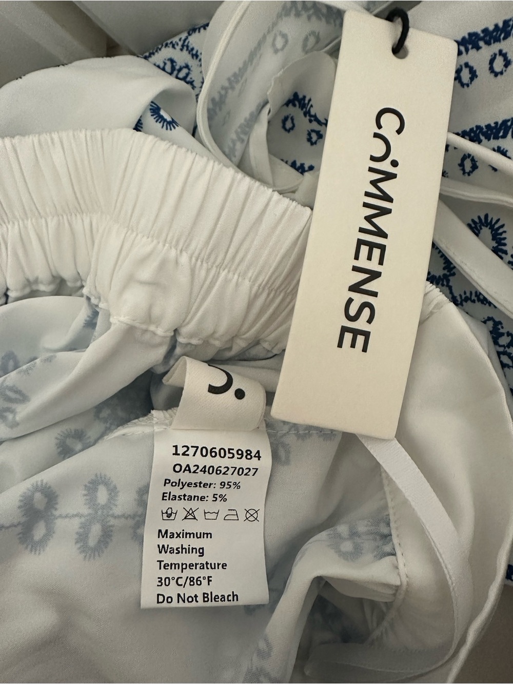 Commense - Printed Sleeveless Tie Back Skirt Set - Picture 10 of 10